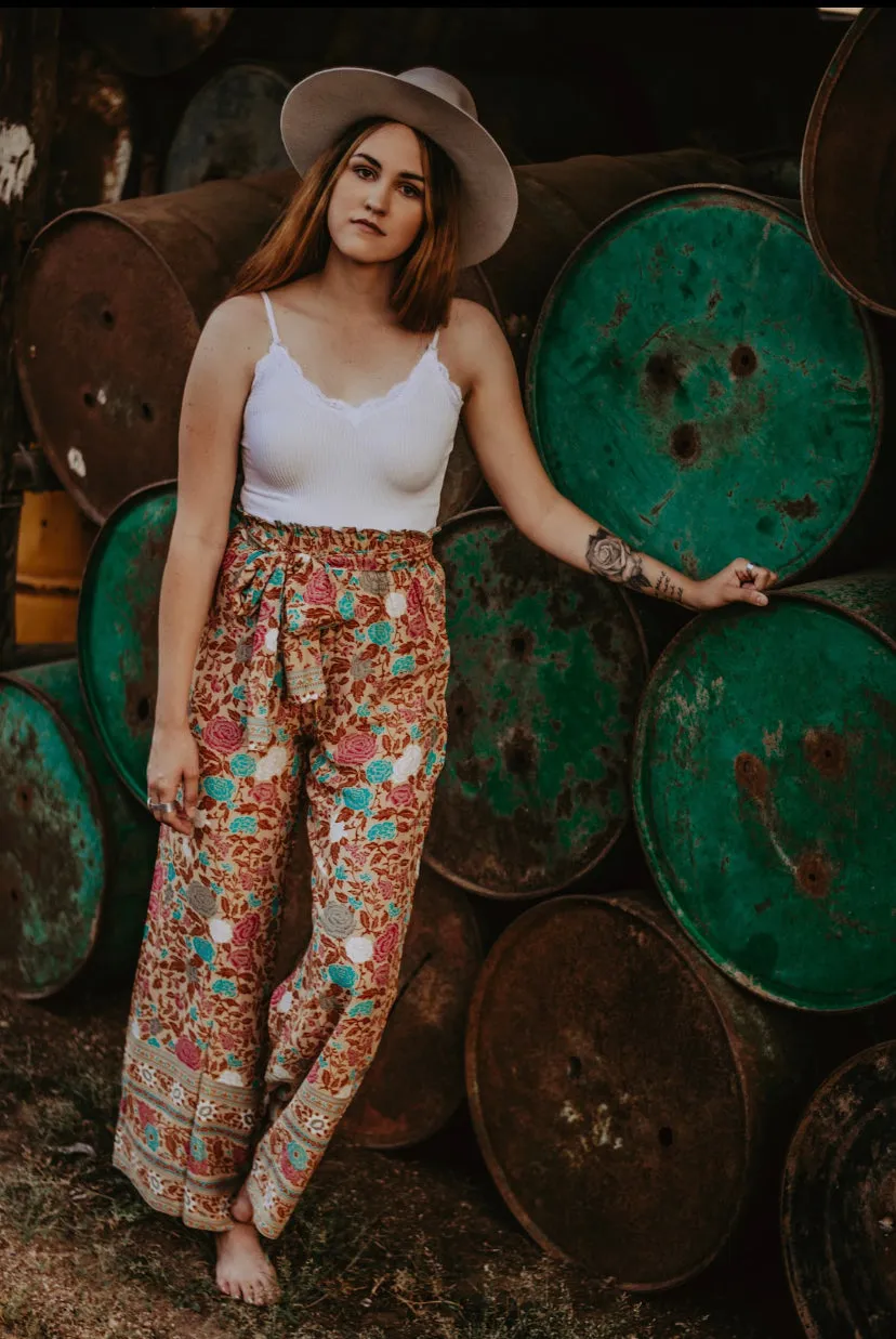 Palazzo Pants - Wild Rose