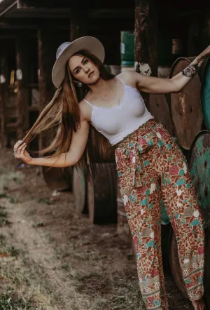 Palazzo Pants - Wild Rose