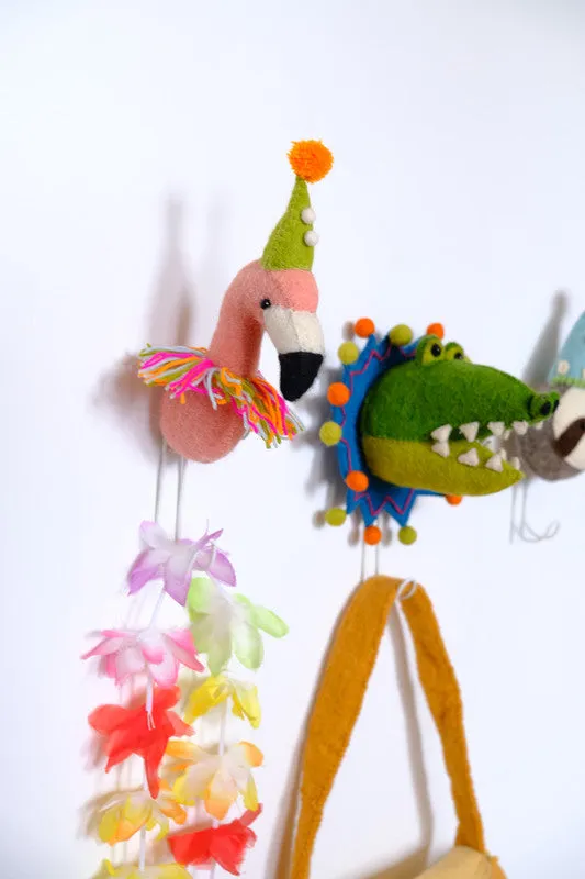 Party Animal Flamingo Head Coat Hook