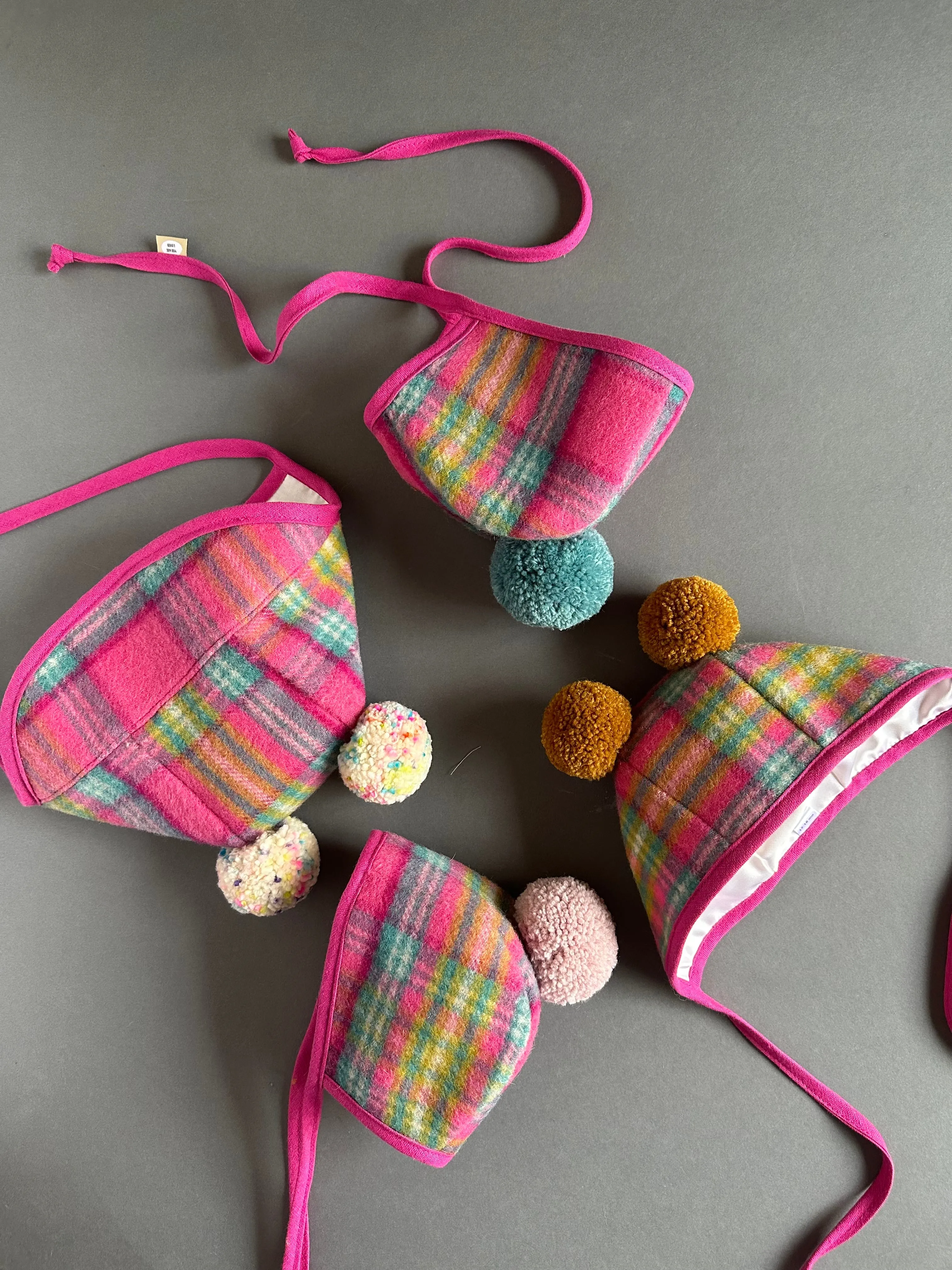 Penny Plaid Wool Bonnet