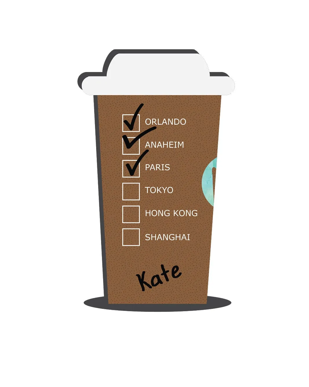 Personalized Giant Coffee Cup Core Racer