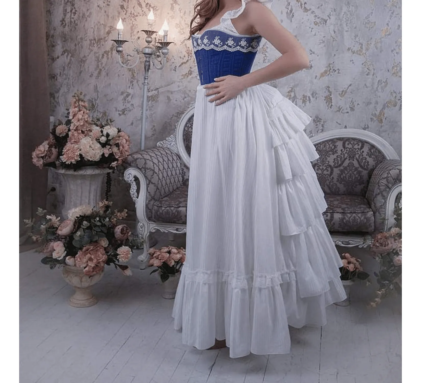 Petticoat victorian bustle skirt