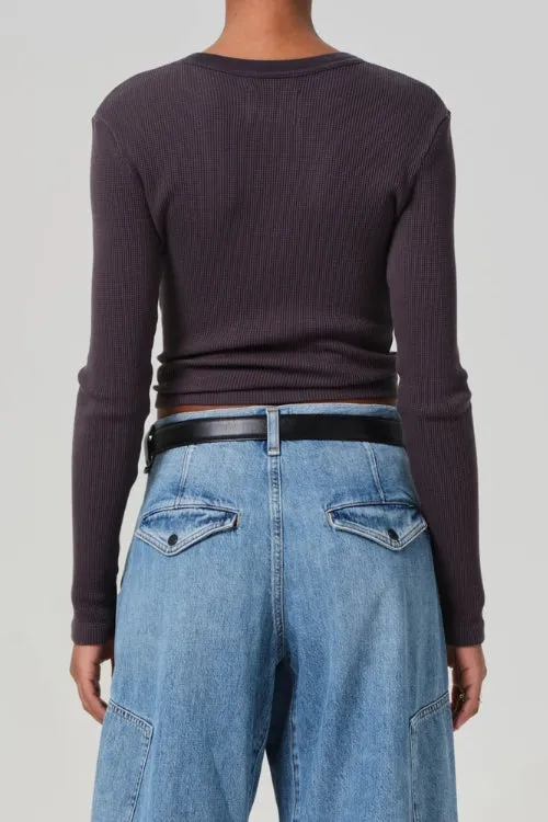 Pilar Crewneck in Charcoal