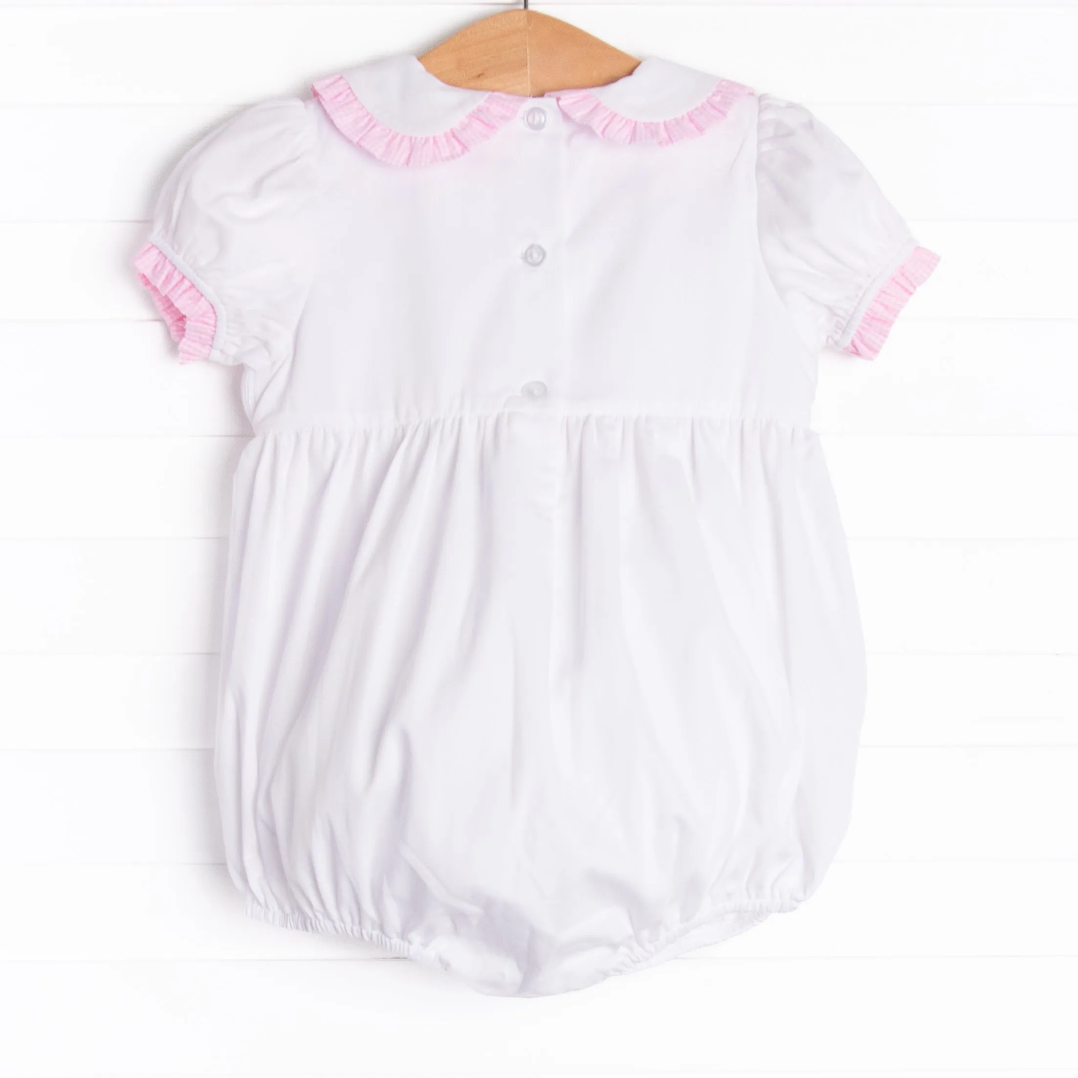 Poppy Cottontail Smocked Bubble, Pink