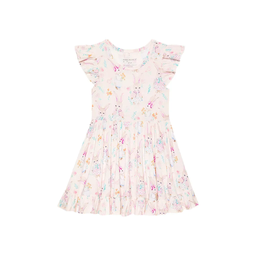 Posh Peanut Clementine Ruffled Twirl Dress
