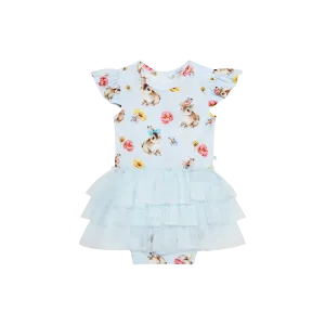 Posh Peanut Tinsley Jane Ruffled Cap Sleeve Tulle Skirt Bodysuit