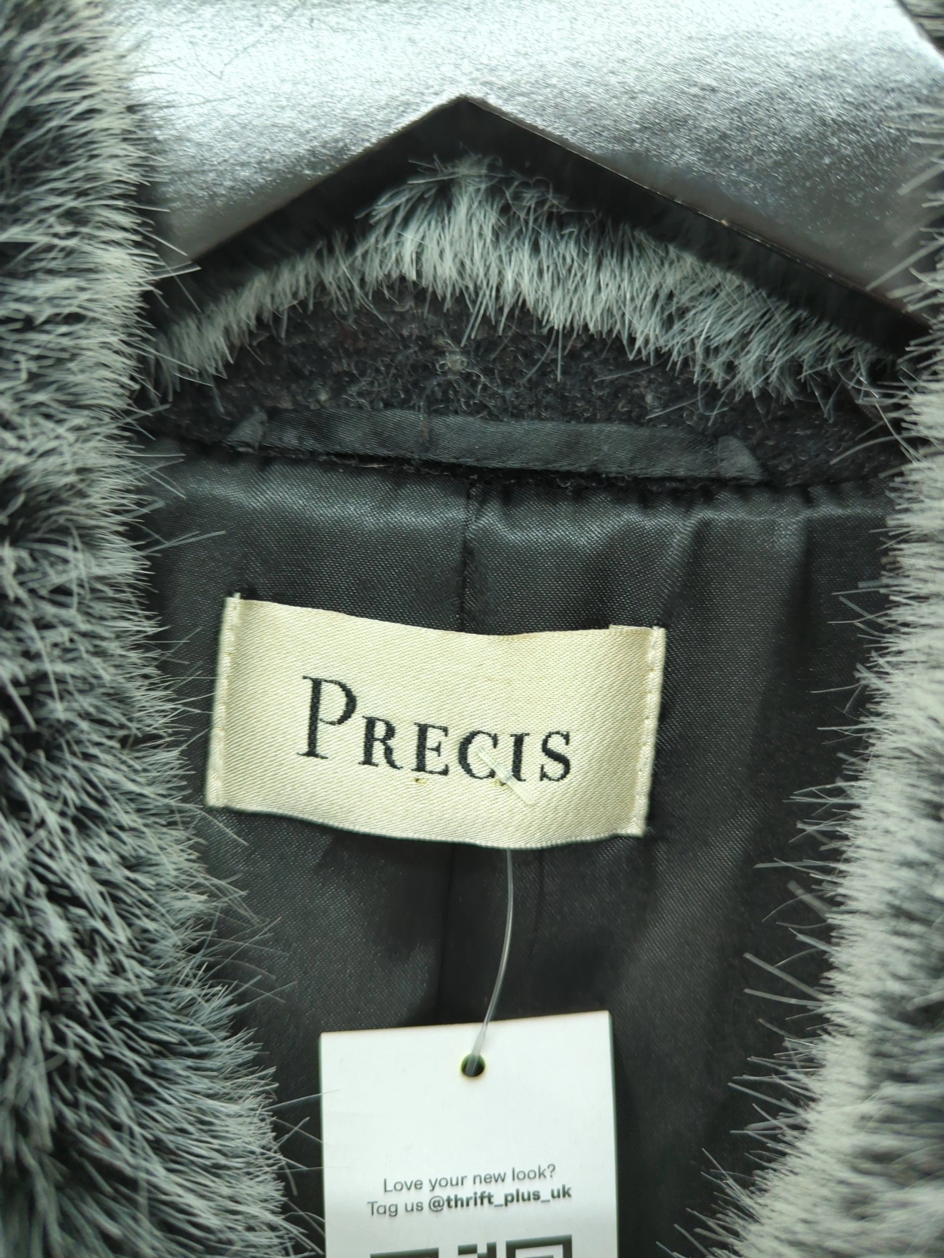Precis Women's Coat UK 10 Black