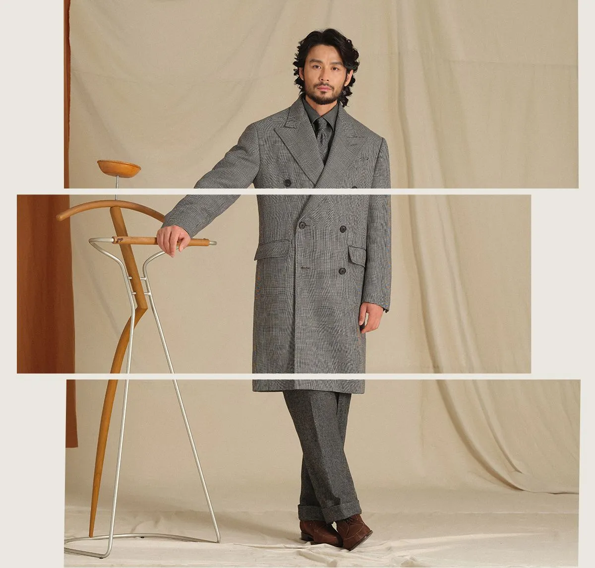 Prince Checkered Chester Coat