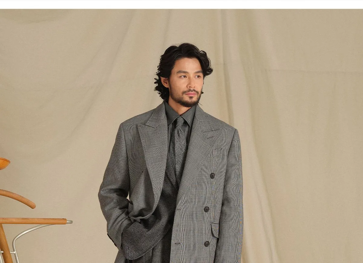 Prince Checkered Chester Coat