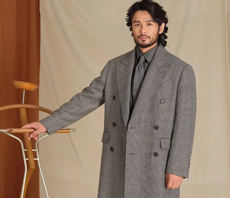 Prince Checkered Chester Coat