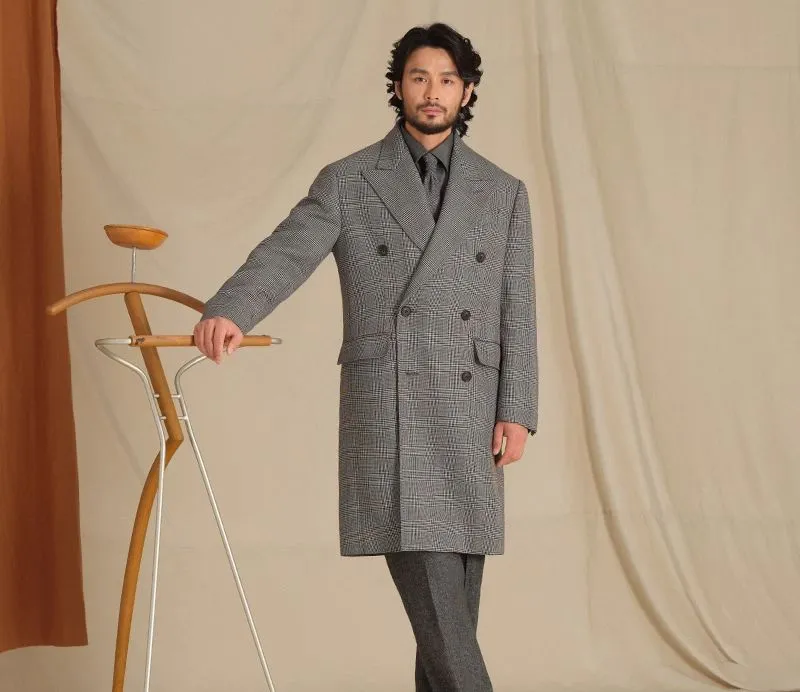 Prince Checkered Chester Coat
