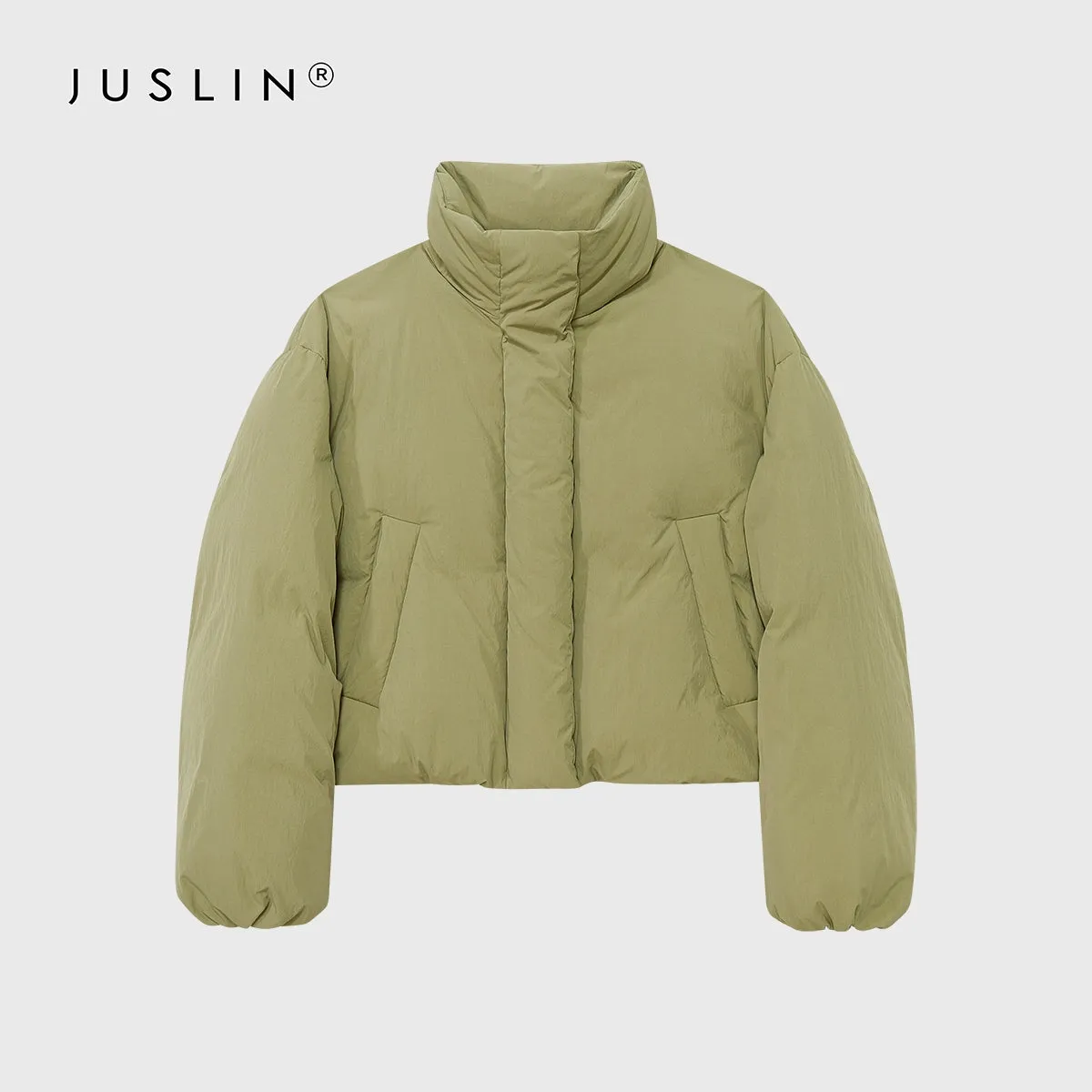 Quilted High Collar Puffer Jacket