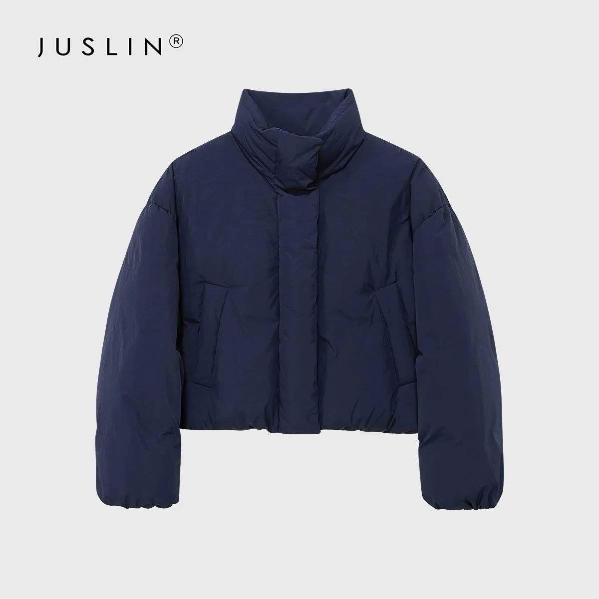 Quilted High Collar Puffer Jacket