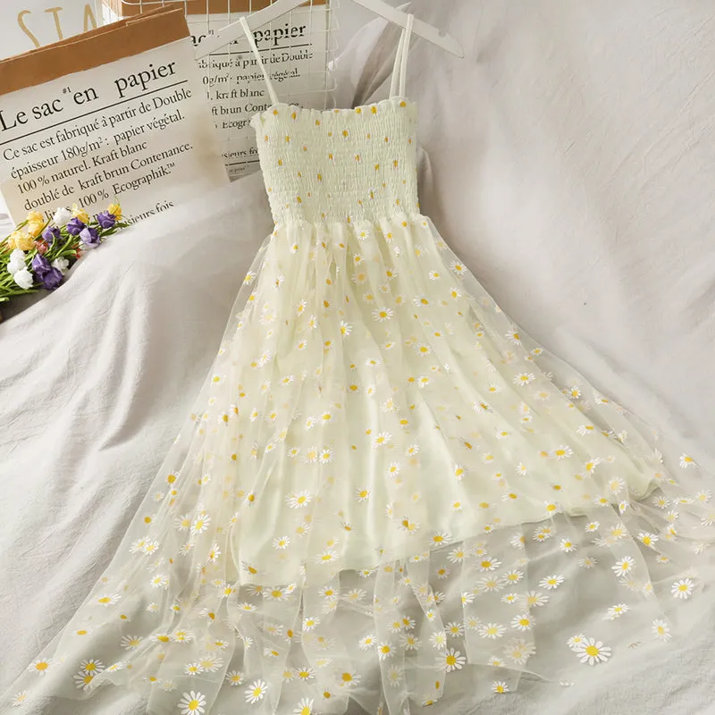 "DAISY GAUZE FAIRY SLIP" DRESS N042205