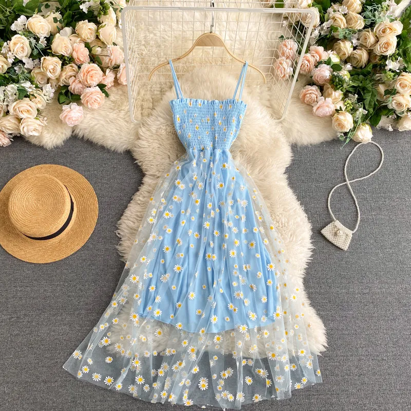 "DAISY GAUZE FAIRY SLIP" DRESS N042205