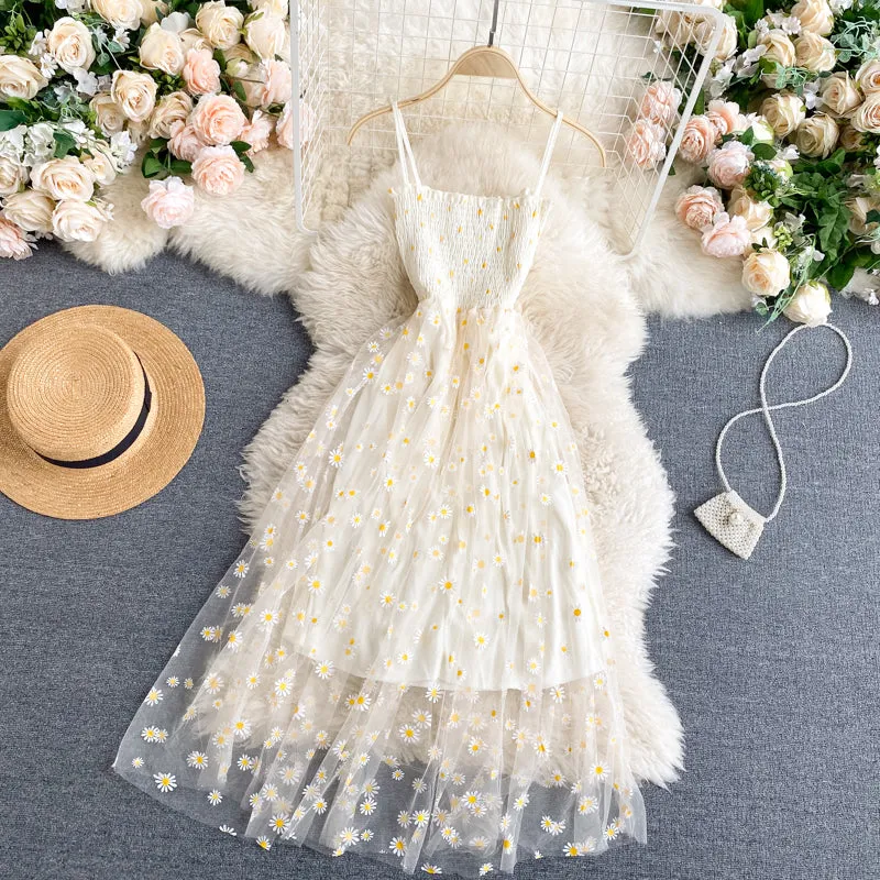 "DAISY GAUZE FAIRY SLIP" DRESS N042205