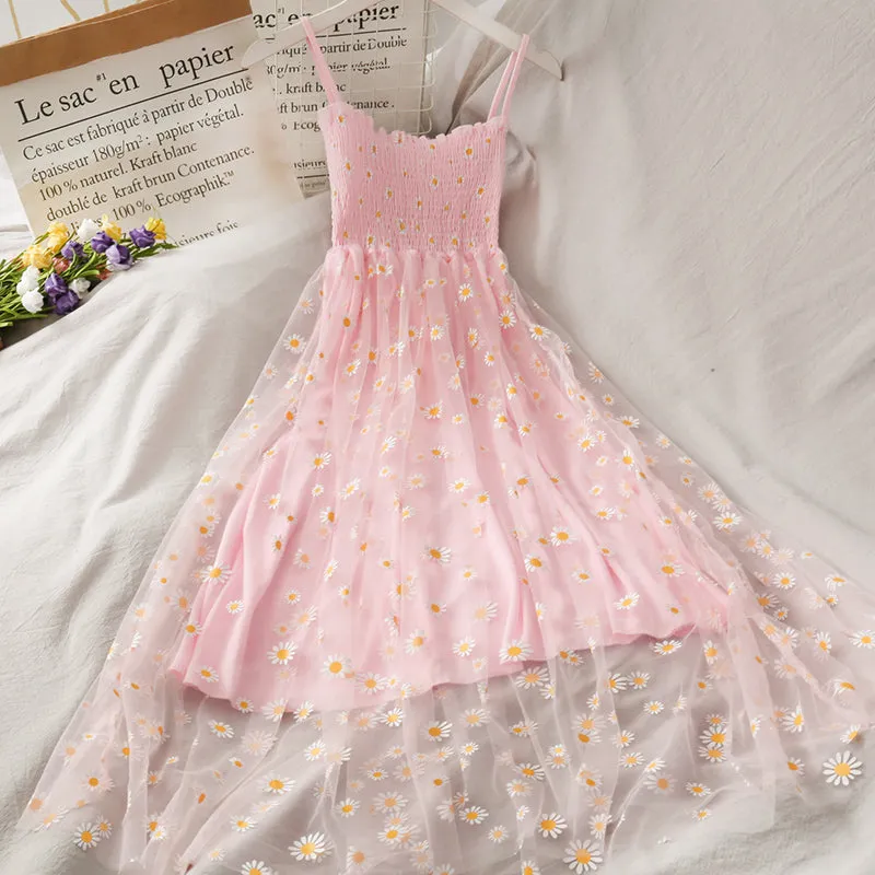 "DAISY GAUZE FAIRY SLIP" DRESS N042205