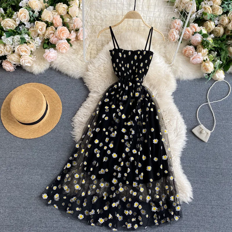 "DAISY GAUZE FAIRY SLIP" DRESS N042205