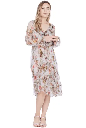 Rainbow Rose Chiffon Dress (Spearmint)