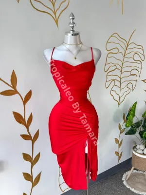 Red Diva Slip Dress