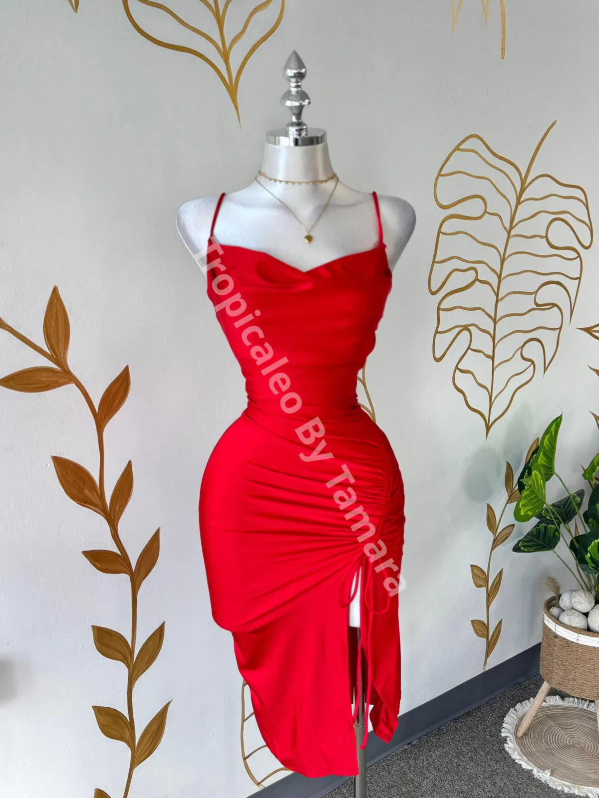 Red Diva Slip Dress