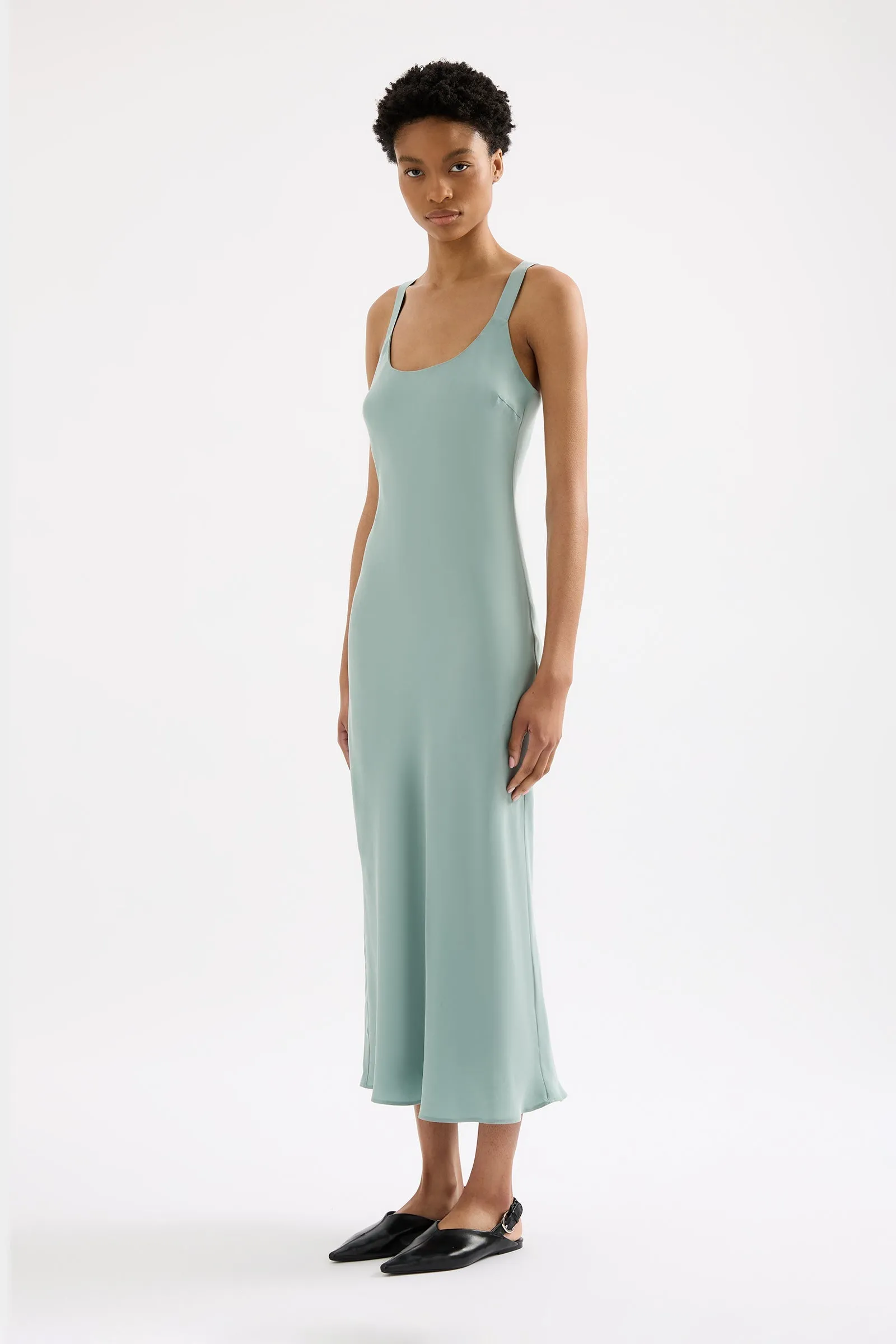 REN CUPRO SLIP DRESS