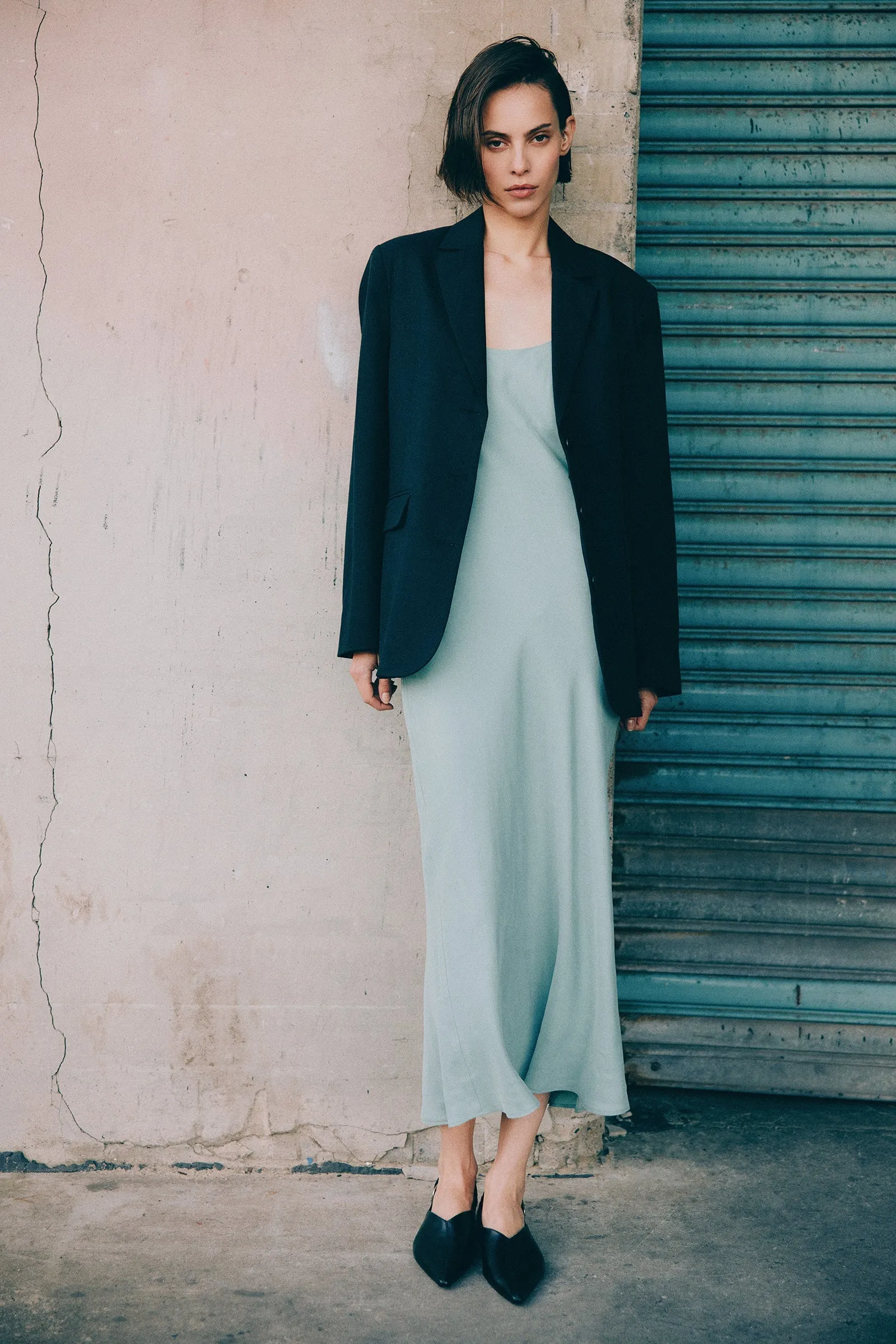 REN CUPRO SLIP DRESS