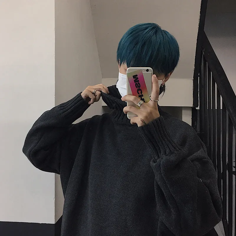 Retro turtleneck sweater   KF82355