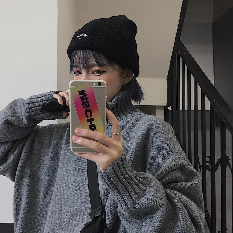 Retro turtleneck sweater   KF82355