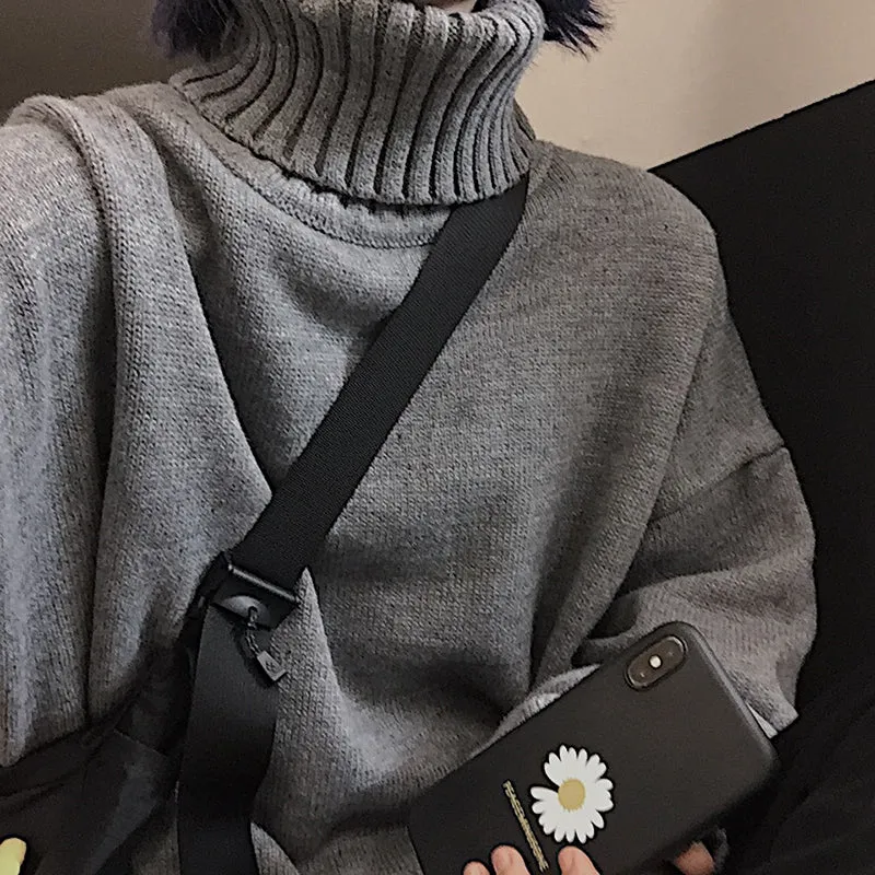 Retro turtleneck sweater   KF82355