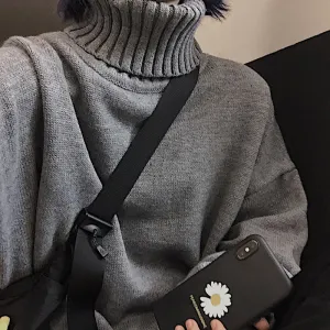 Retro turtleneck sweater   KF82355