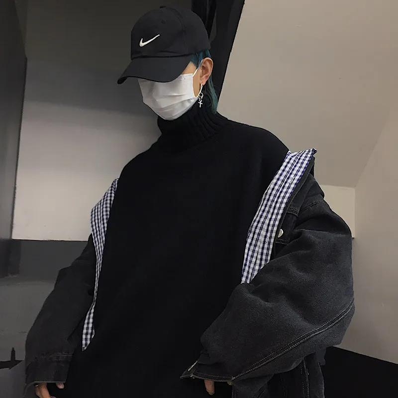 Retro turtleneck sweater   KF82355