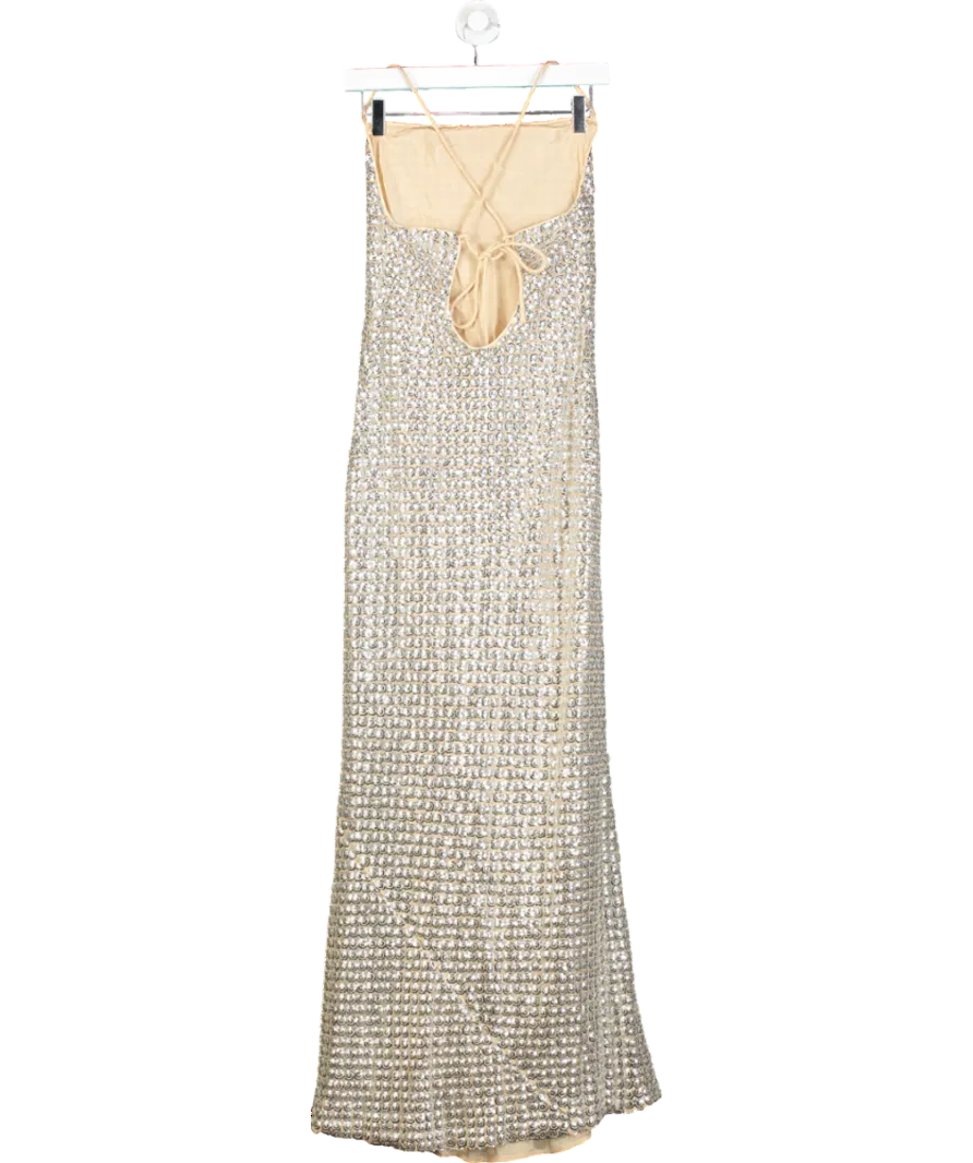 Rhode Metallic Jemima Maxi Dress UK 8