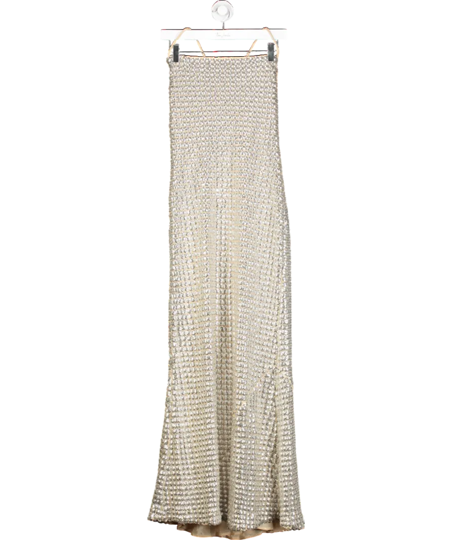 Rhode Metallic Jemima Maxi Dress UK 8
