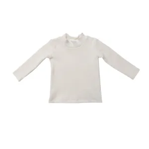 Rib Sugar Swizzle Mock Neck Turtleneck