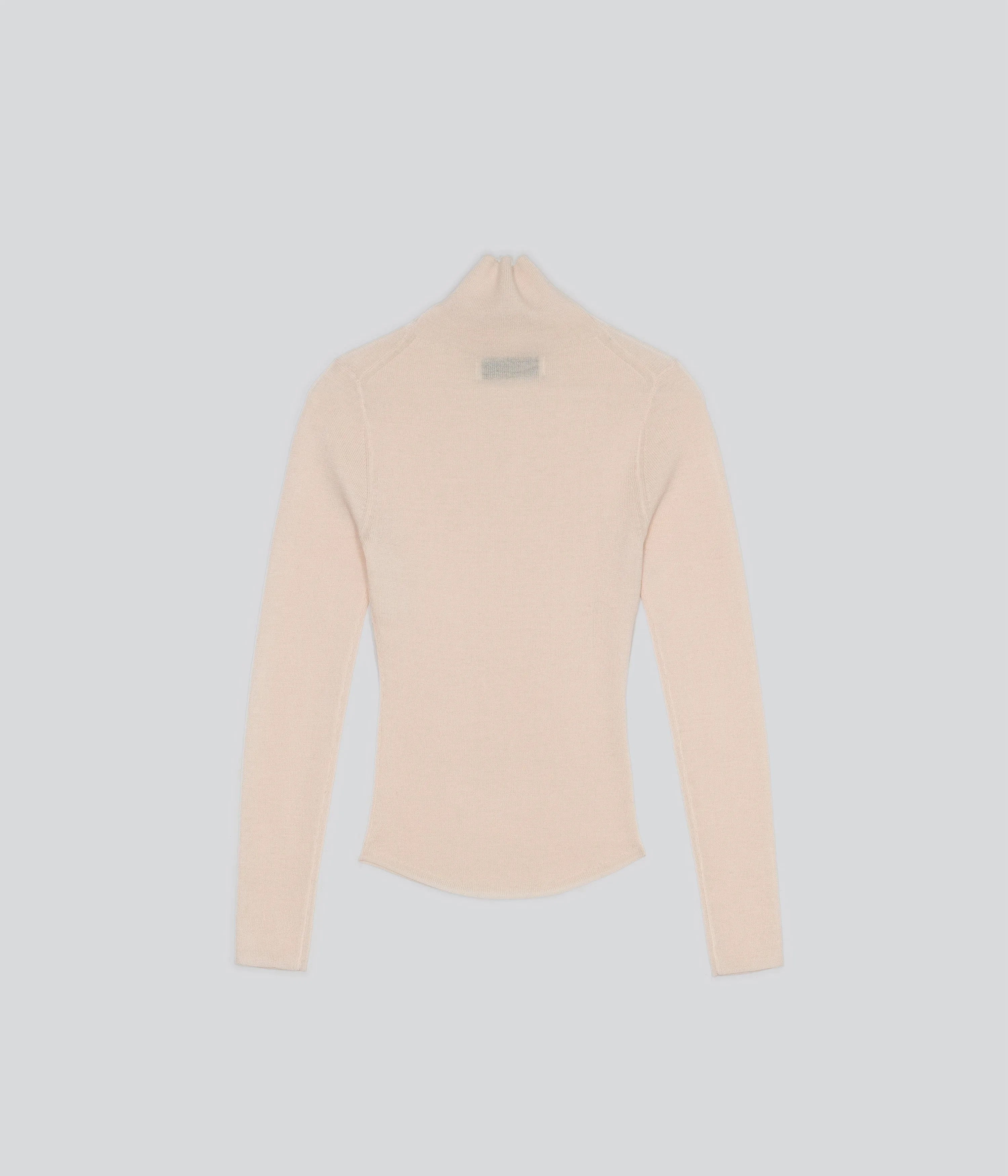 Ribbed Highneck in Blush