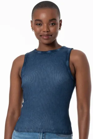 Ribbed Tank Top _ 154753 _ Blue