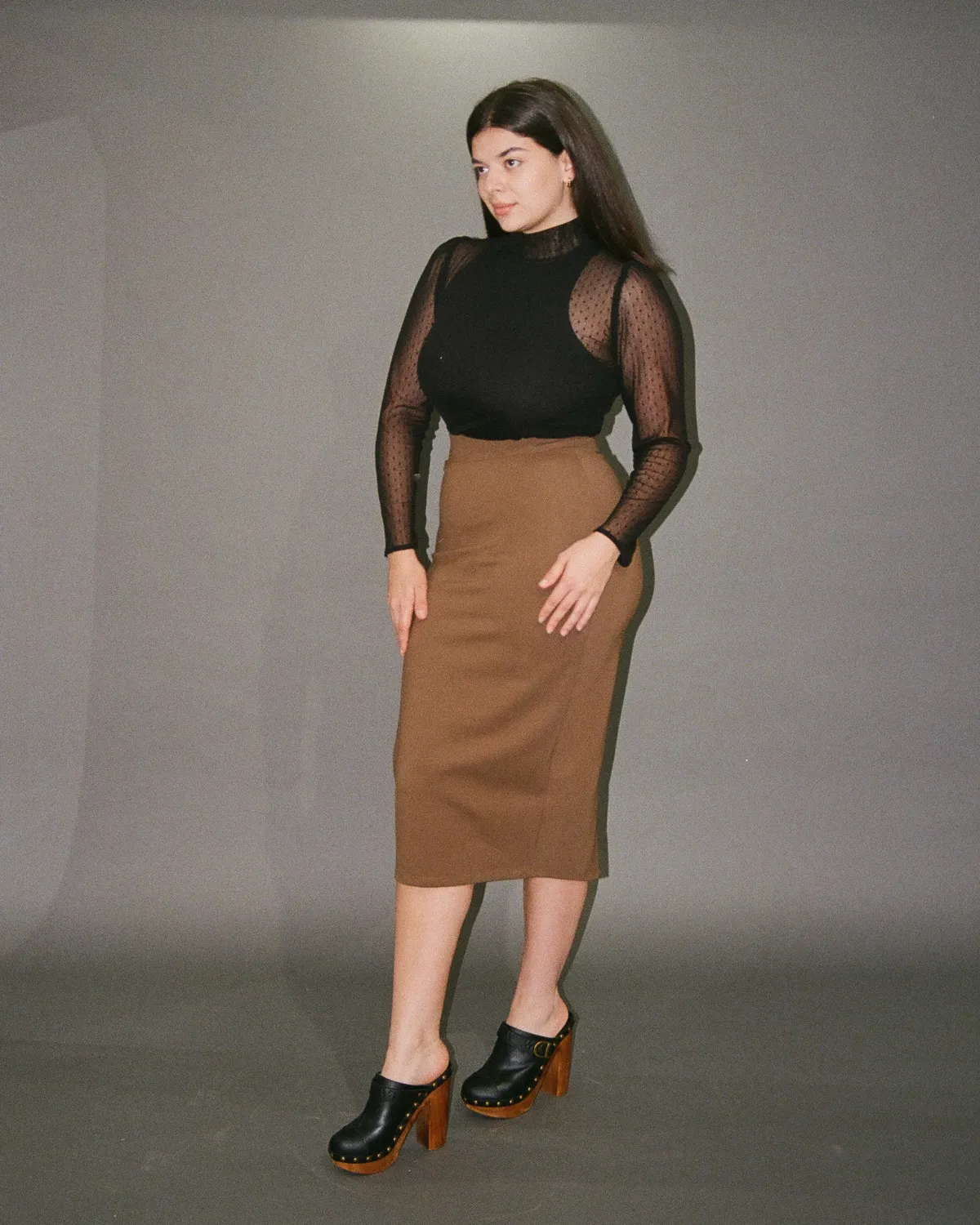 Rock Lobster | Mesh Turtleneck Top