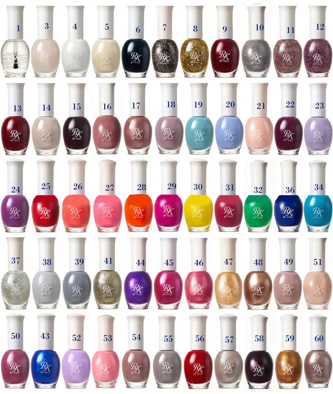 Ruby Kisses High Shine Nail Polish – Shades 01–10, Everyday Essentials   Sparkle Icons (0.5oz)