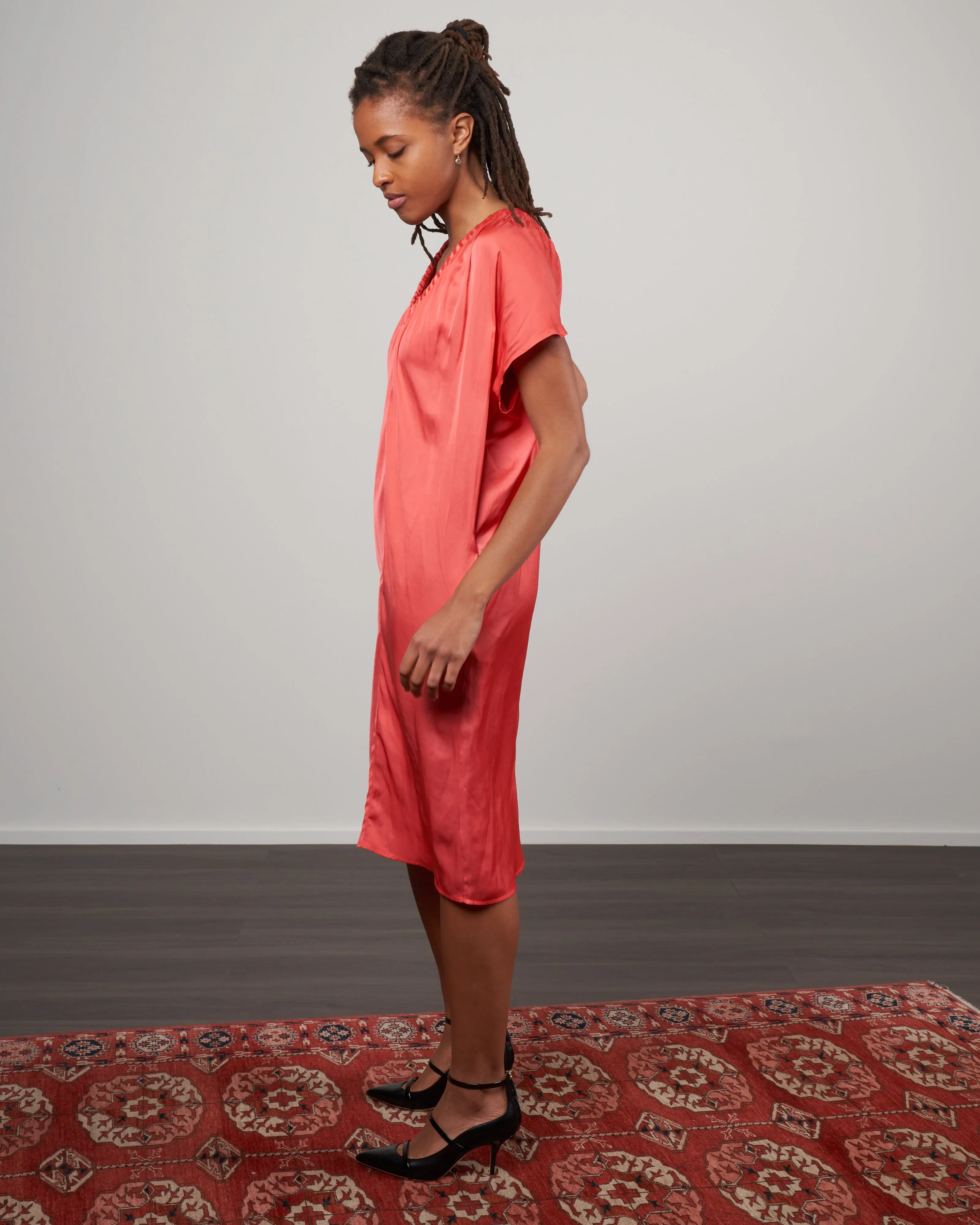 ruched tilly dress - peony