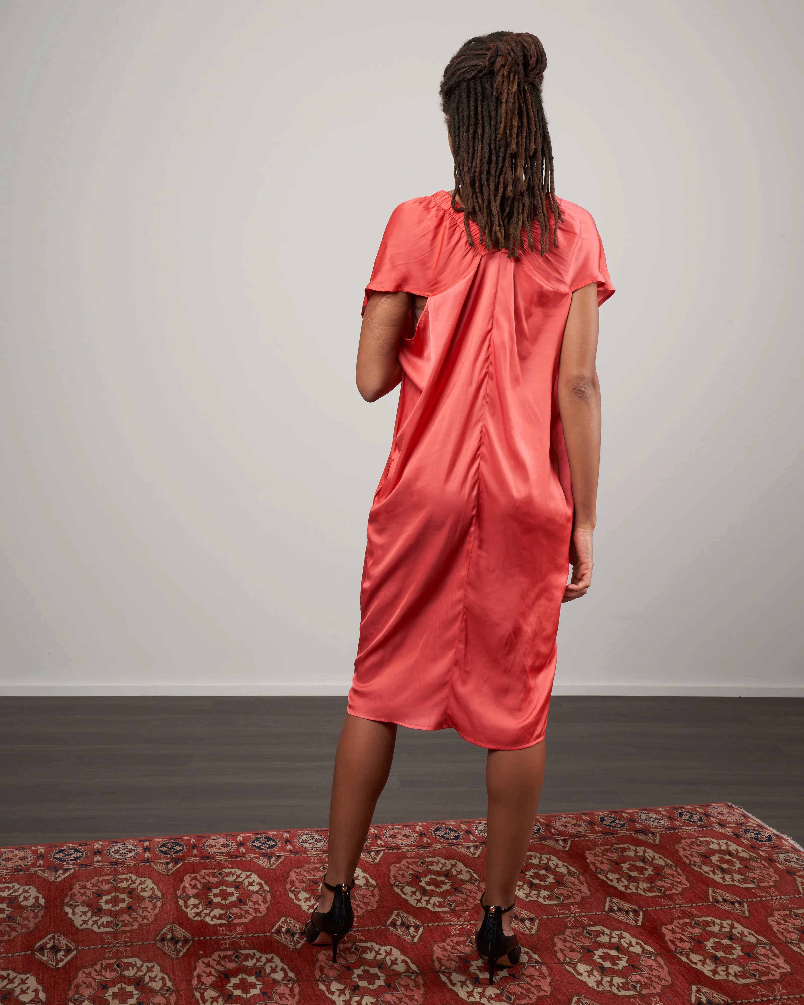 ruched tilly dress - peony