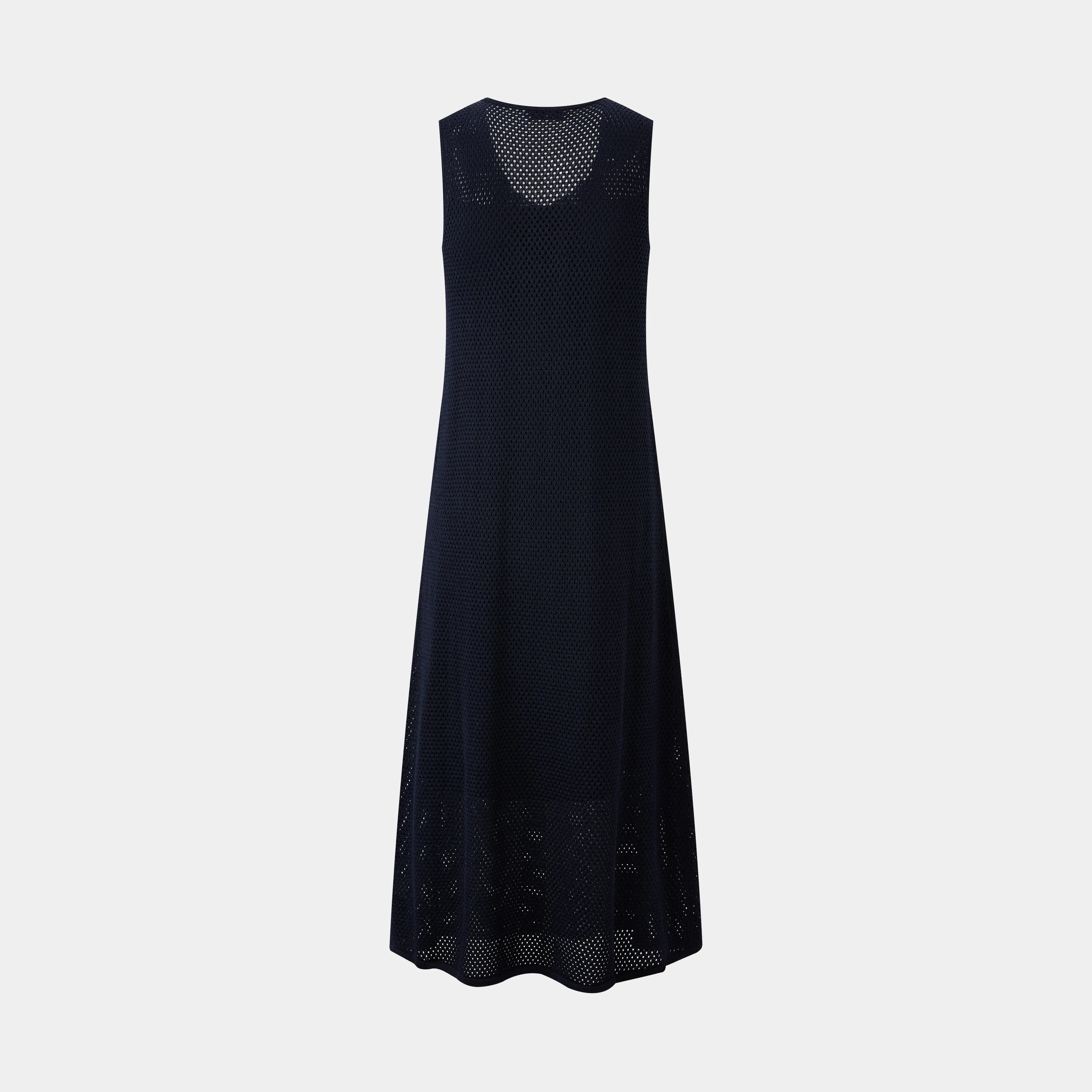 RUFFLED NAVY ELEGANCE