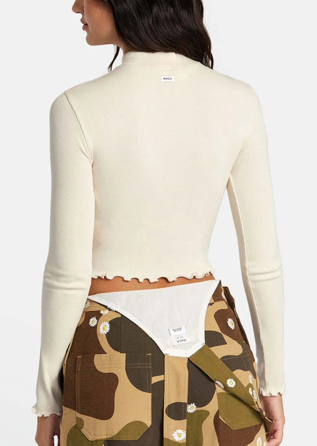 RVCA Women's Saved Long Sleeve Crop Top