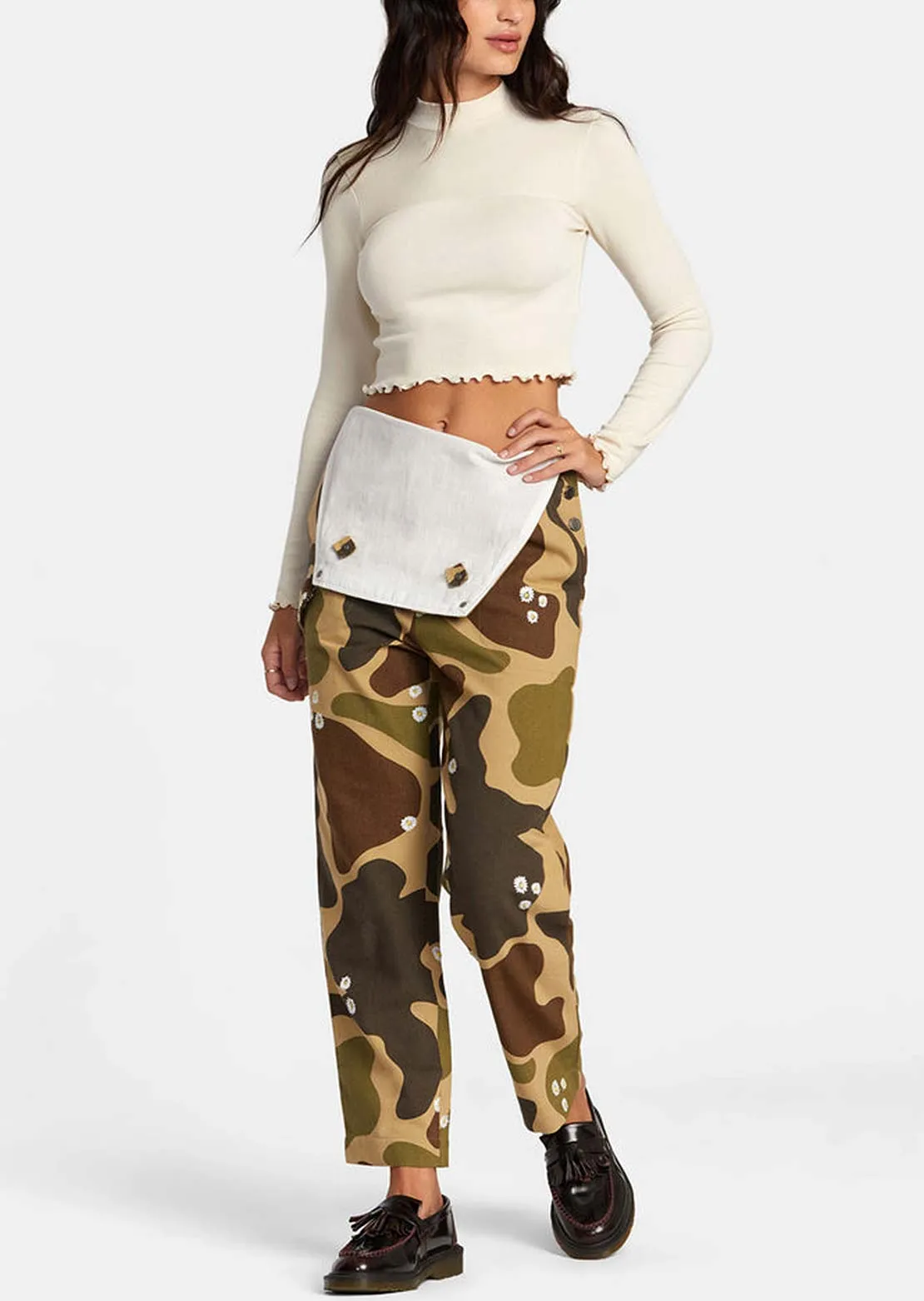 RVCA Women's Saved Long Sleeve Crop Top