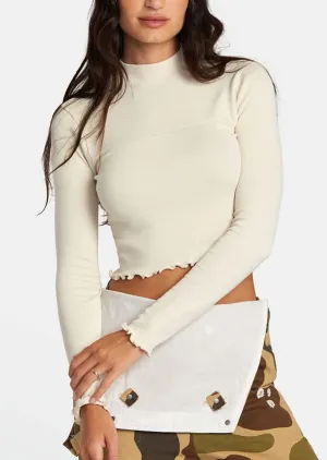 RVCA Women's Saved Long Sleeve Crop Top