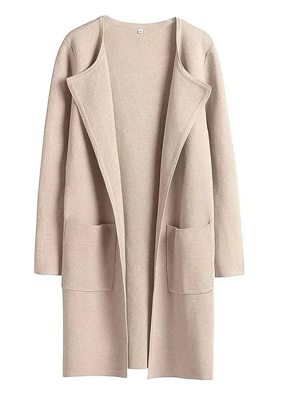 Sabrina | Stylish Open Front Long Coat