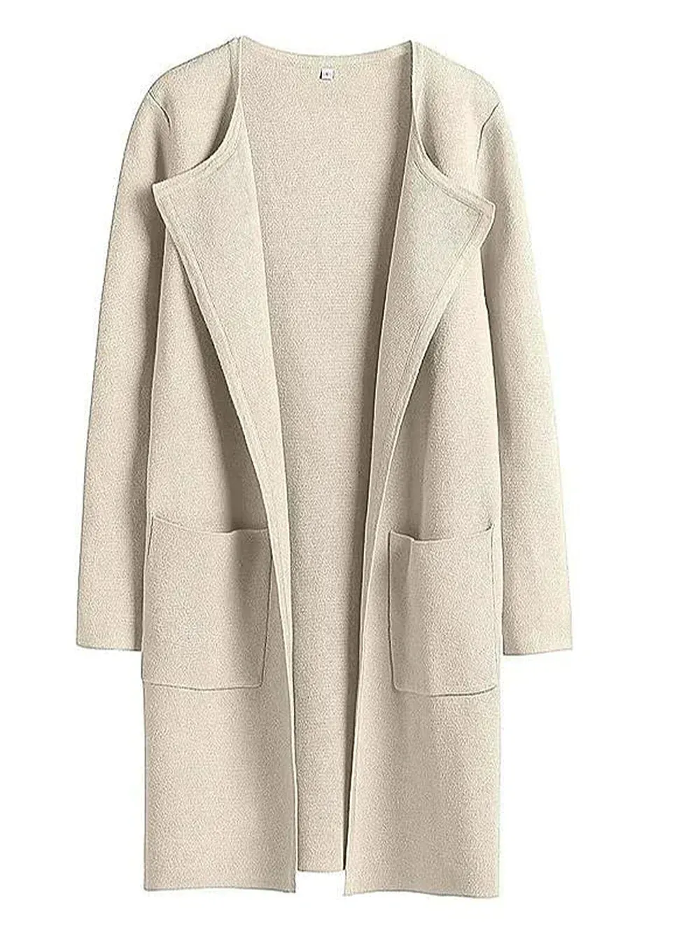 Sabrina | Stylish Open Front Long Coat