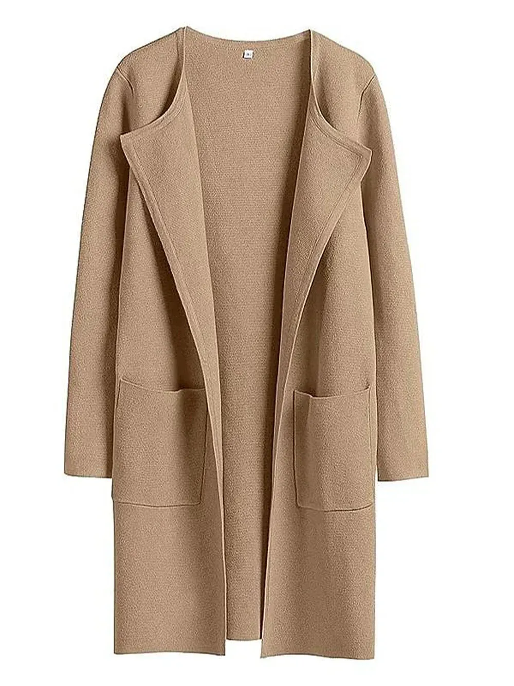 Sabrina | Stylish Open Front Long Coat