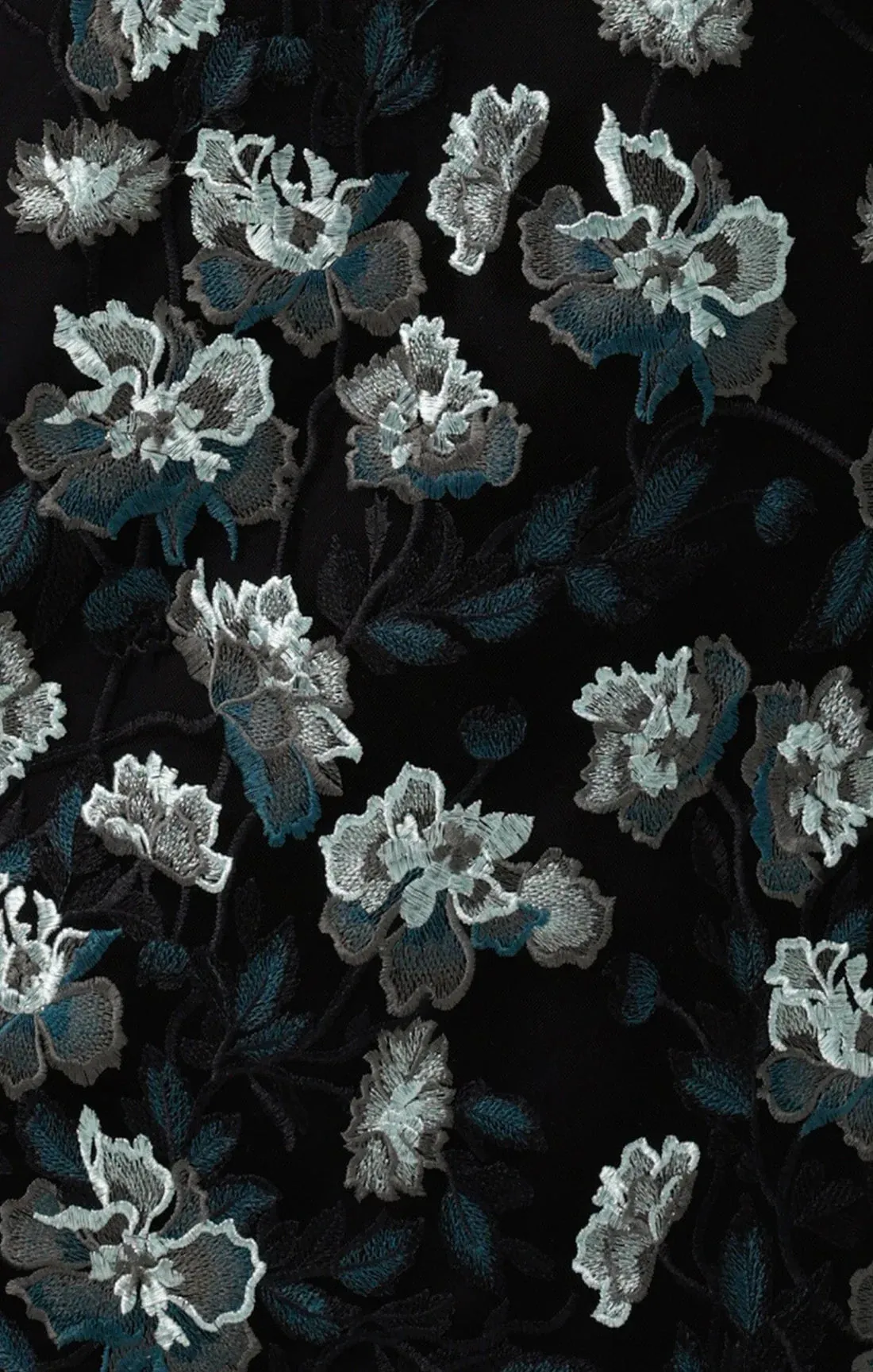 Sacha Drake - Love Potion Formal Maxi Dress - Midnight Teal Aqua Lace