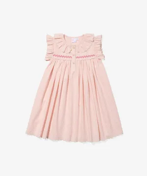 Sadie Dress, Petal Ticking